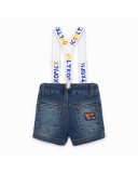 BERMUDA DENIM CON TIRANTES NIÑO AZUL TROPICOOL BERMUDA DENIM CON TIRANTES NIÑO AZUL TROPICOOL