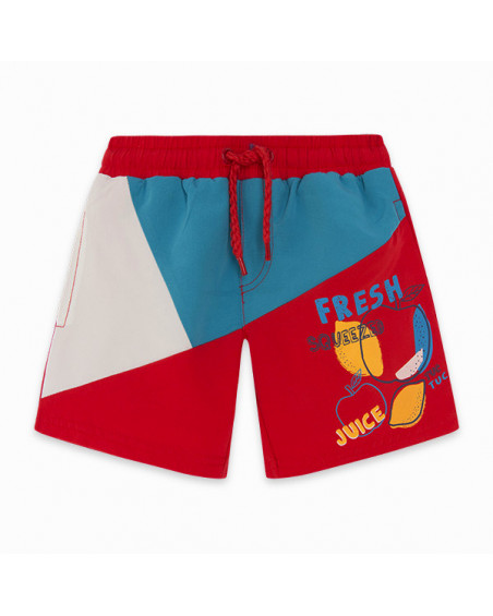 Bermuda de baño frutas niño roja detox time Bermuda de baño frutas niño roja detox time