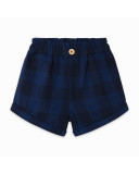 Short sarga paperbag cuadros niña azul detox time Short sarga paperbag cuadros niña azul detox time