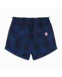 Short sarga paperbag cuadros niña azul detox time Short sarga paperbag cuadros niña azul detox time