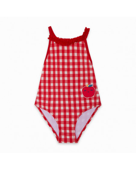 Bañador cuadros niña rojo detox time Bañador cuadros niña rojo detox time