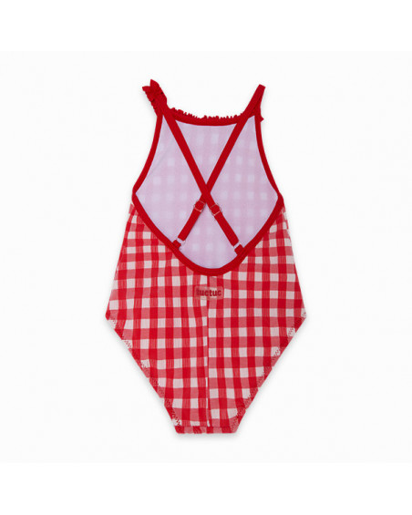Bañador cuadros niña rojo detox time Bañador cuadros niña rojo detox time