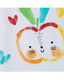 Camiseta tirantes blanca fruta niña