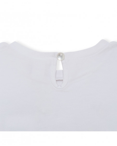 Camiseta manga larga blanca pameras niña