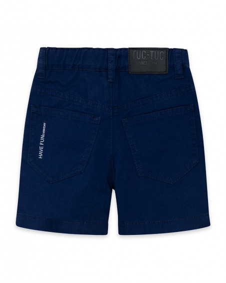 Bermuda sarga cinco bolsillos azul marino niño