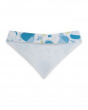 Bandana punto estampada azul recien nacido Bandana punto estampada azul recien nacido