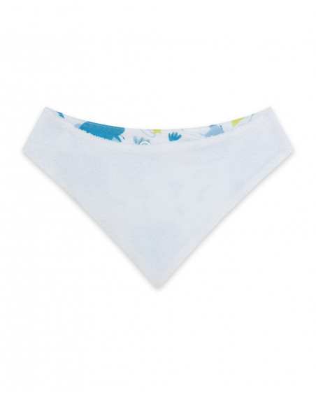 Bandana punto estampada azul recien nacido Bandana punto estampada azul recien nacido