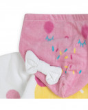 Poncho baño blanco con estampado helados recien nacido niña Poncho baño blanco con estampado helados recien nacido niña