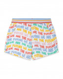Short nath kids by tuc tuc blanco letras de colores niña Short nath kids by tuc tuc blanco letras de colores niña