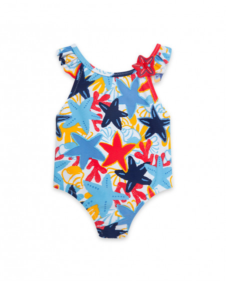 Bañador estrellas de mar multicolor niña