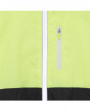Cortavientos capucha y cremallera franjas verde y gris niño Cortavientos capucha y cremallera franjas verde y gris niño