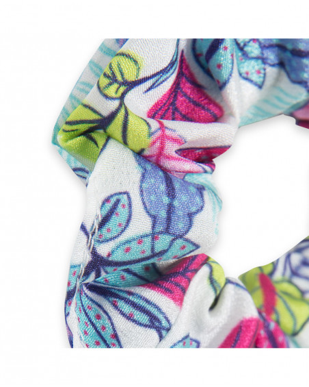 Coletero estampado hojas multicolor niña Coletero estampado hojas multicolor niña