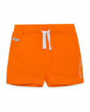 Bermuda punto con cordón naranja niño