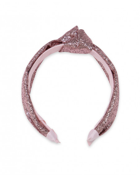 Diadema rígida rosa glitter niña Diadema rígida rosa glitter niña