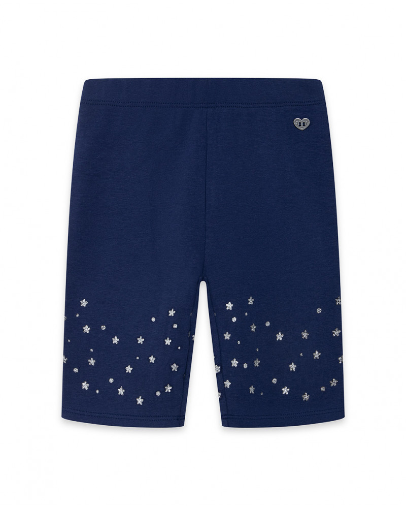 Legging pirata azul marino con estrellas niña