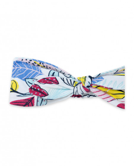 Diadema punto estampada hojas multicolor niña Diadema punto estampada hojas multicolor niña