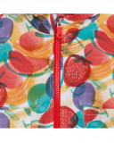 Cortavientos capucha y cremallera amarillo estampado frutas Cortavientos capucha y cremallera amarillo estampado frutas