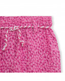 Pantalón popelín fucsia estampado niña Pantalón popelín fucsia estampado niña