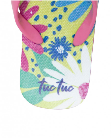 Chanclas estampado flores niña