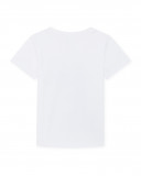 Camiseta punto manga corta blanca ranita niño