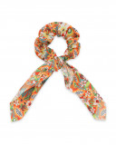 Coletero naranja estampado flores y frutas niña Coletero naranja estampado flores y frutas niña