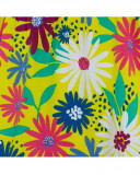 Vestido punto manga corta verde estampado flores niña Vestido punto manga corta verde estampado flores niña