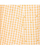 Vestido plana tirantes cuadros naranja para mamá Vestido plana tirantes cuadros naranja para mamá