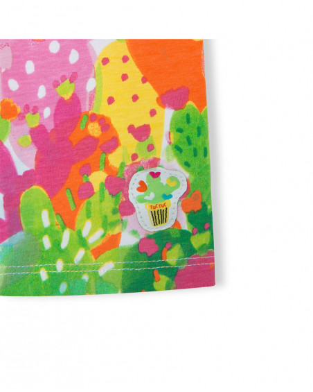 Legging estampado cactus multicolor niña Legging estampado cactus multicolor niña