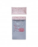 Edredón+protector cuna 120x60 little forest rosa Edredón+protector cuna 120x60 little forest rosa
