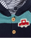 Chaqueta tricot azul niño mini traveller Chaqueta tricot azul niño mini traveller