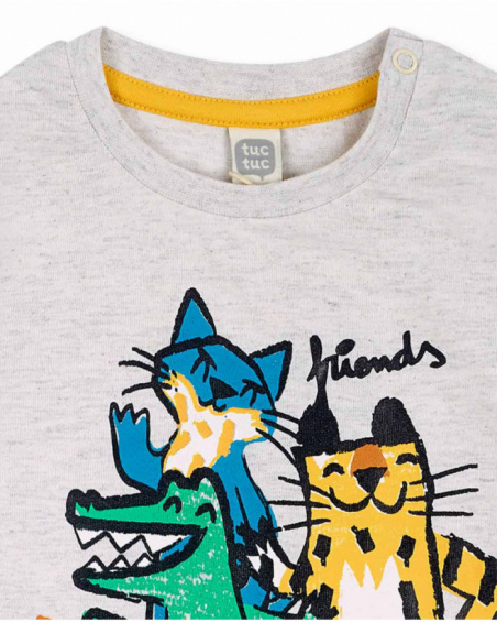 Camiseta larga punto beige niño Hip Hip Hooray! Camiseta larga punto beige niño Hip Hip Hooray!