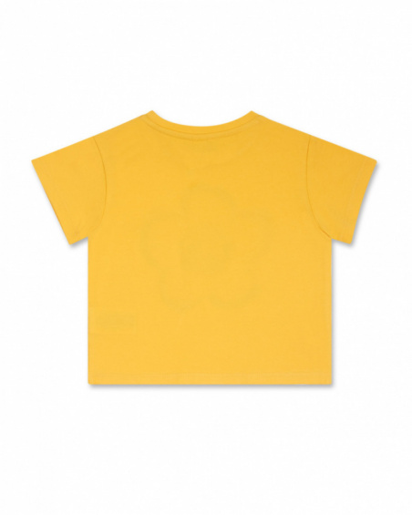 Camiseta punto amarillo niña Hip Hip Hooray!