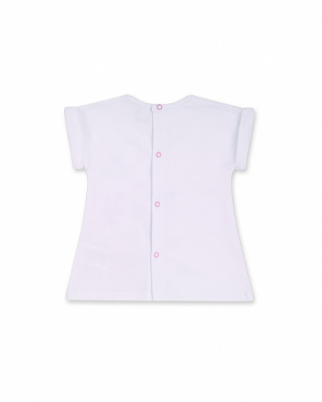 Vestido punto blanco niña Turtles