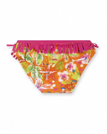 Culetin naranja estampado niña Eco-Safari Culetin naranja estampado niña Eco-Safari