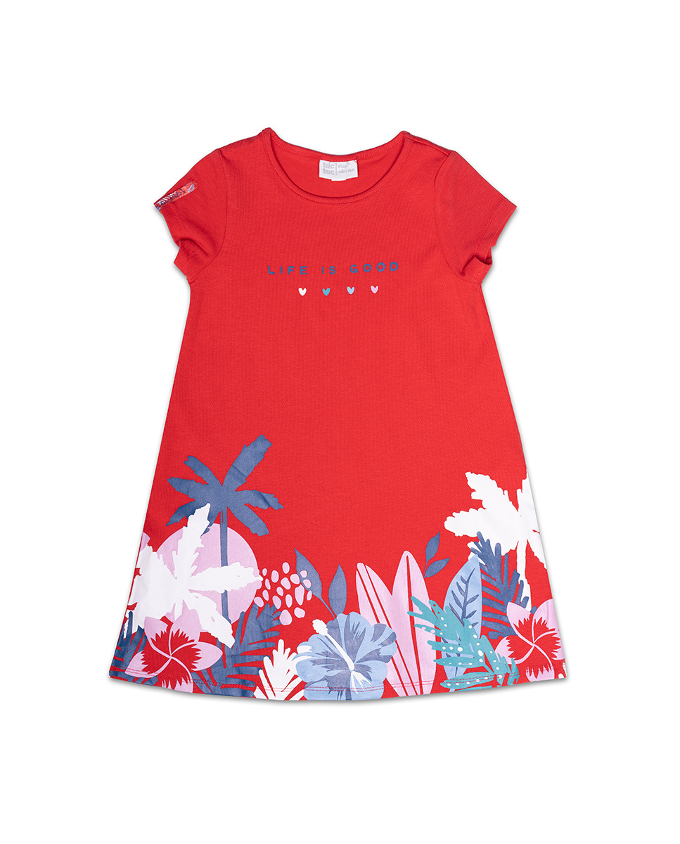 Comprar Vestido punto rojo niña Hello Playa | tuc tuc Comprar Vestido punto rojo niña Hello Playa | tuc tuc