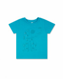 Camiseta punto azul niño Basics Baby Camiseta punto azul niño Basics Baby