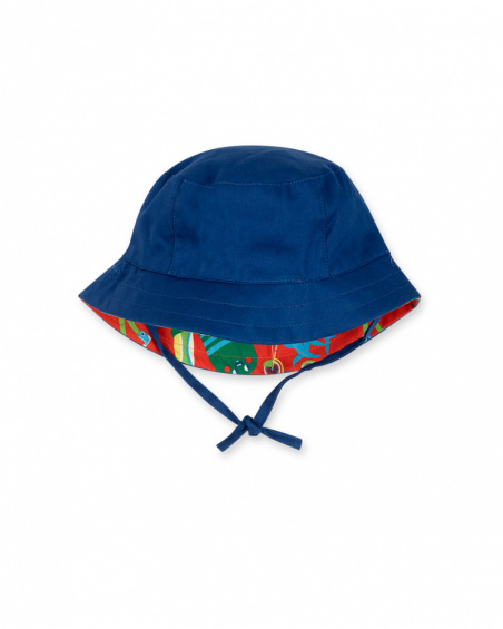 Gorro plana reversible rojo azul niño Holidays Gorro plana reversible rojo azul niño Holidays