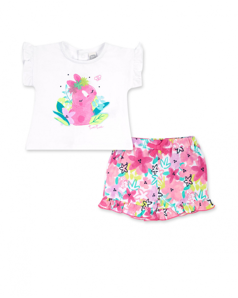 Conjunto punto blanco niña Time to plant