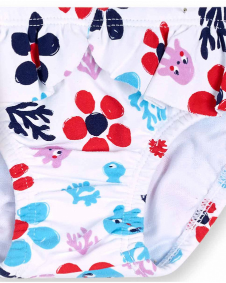 Conjunto baño blanco niña Blub Conjunto baño blanco niña Blub