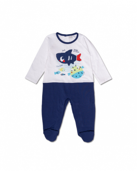 Pelele punto blanco azul niño Blub Pelele punto blanco azul niño Blub