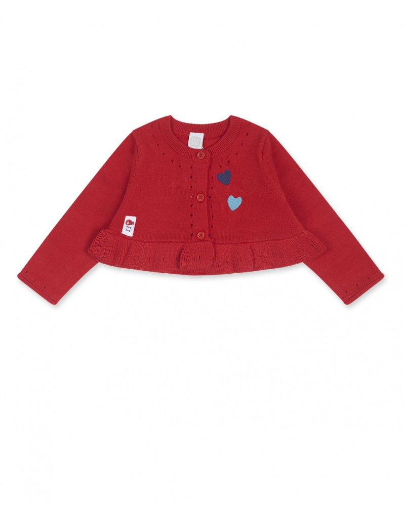 Comprar Chaqueta tricot rojo niña Blub tuc tuc