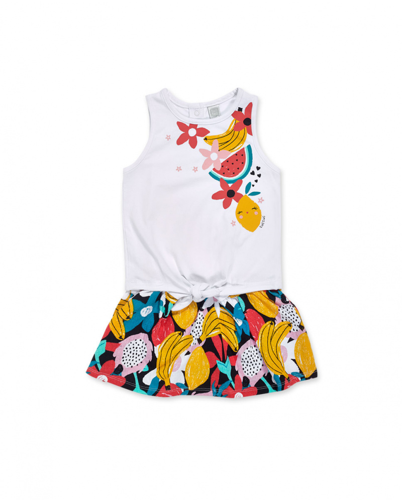 Vestido punto blanco niña Juicy