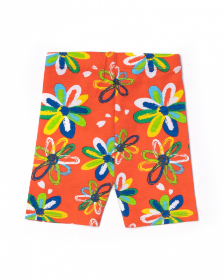 Legging ciclista punto rojo niña Holidays