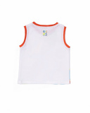 Camiseta tirantes punto blanco niño Holidays