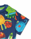 Camiseta punto azul niño Holidays