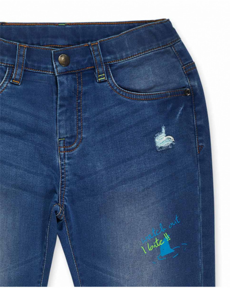 Pantalón largo denim azul niño Diving Adventures Pantalón largo denim azul niño Diving Adventures