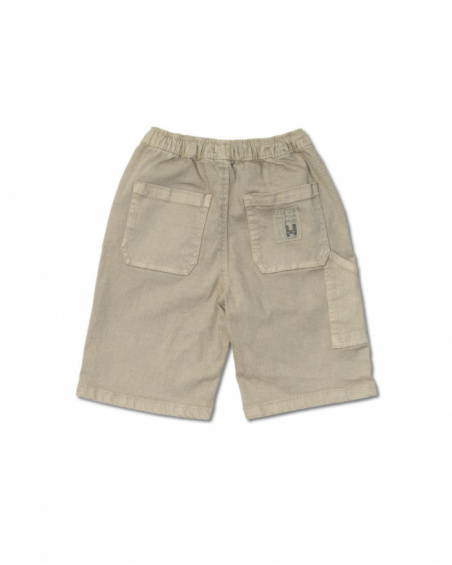 Bermuda plana beige niño Desert trail Bermuda plana beige niño Desert trail