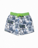 Bañador bermuda blanco estampado niño Urban Activist