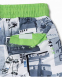 Bañador bermuda blanco estampado niño Urban Activist