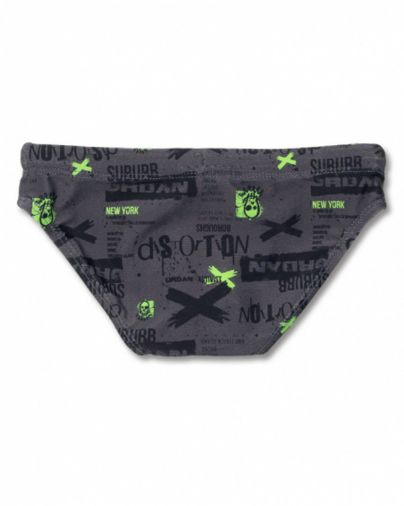 Bañador slip gris niño Urban Activist